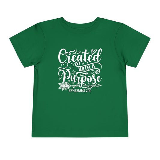 "Created with a Purpose" Toddler Tee | Short Sleeve T-Shirt