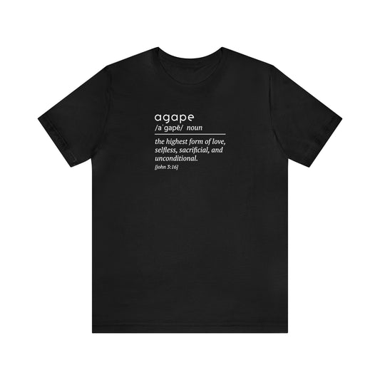 Agape | Classic Unisex Jersey Short Sleeve Tee