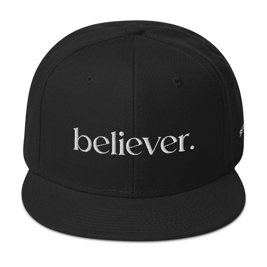 "Believer." Flat Brim Cap/Snapback Hat