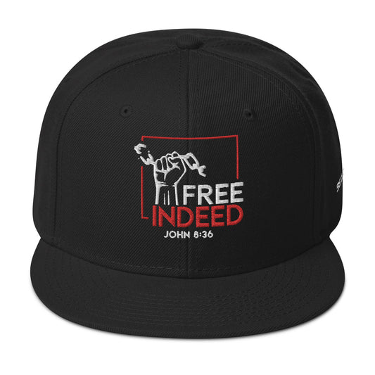 "Free Indeed" Flat Brim Cap | Snapback Hat