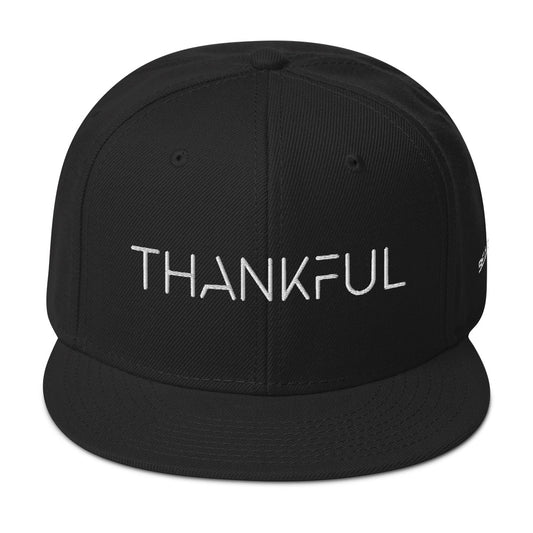 "Thankful" Flat Brim Cap | Snapback Hat