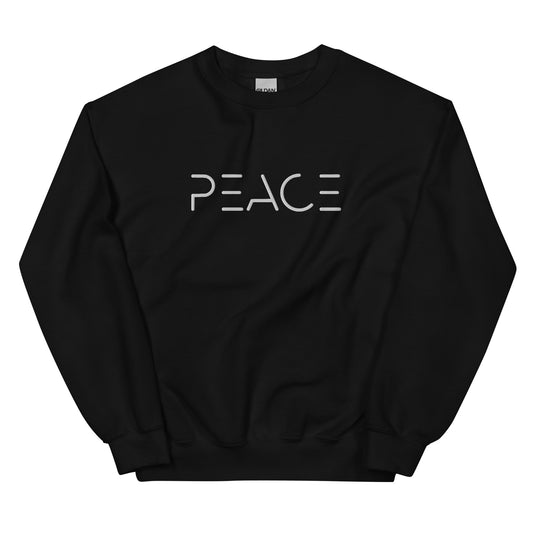 "Peace" Embroidered Crewneck | Unisex Sweatshirt