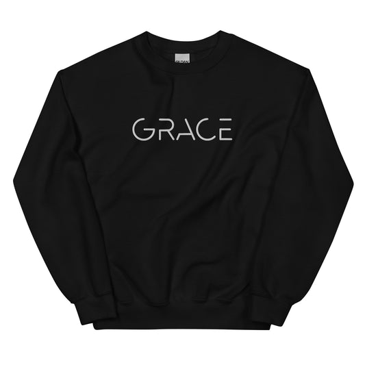 "Grace" Embroidered Crewneck | Unisex Sweatshirt