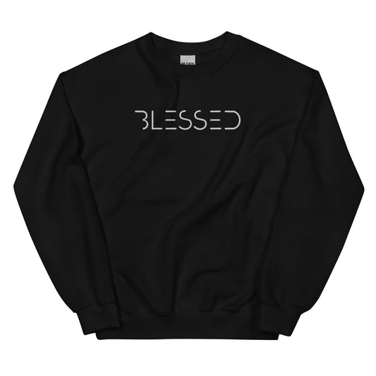 "Blessed" Embroidered Crewneck | Unisex Sweatshirt