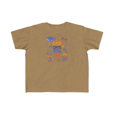 "God Says You Are" Christian Kids Shirt (Ocean Animals)