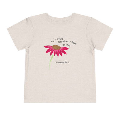 "For I Know" Toddler Short Sleeve Tee