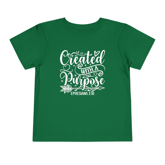 "Created with a Purpose" Toddler Short Sleeve Tee
