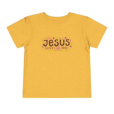 "Jesus Loves You" Toddler Short Sleeve Tee