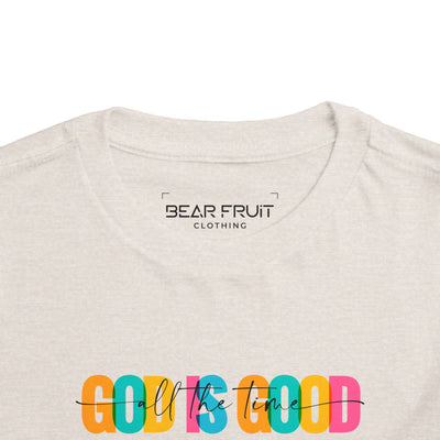 Colorful "God Is Good" Toddler Tee