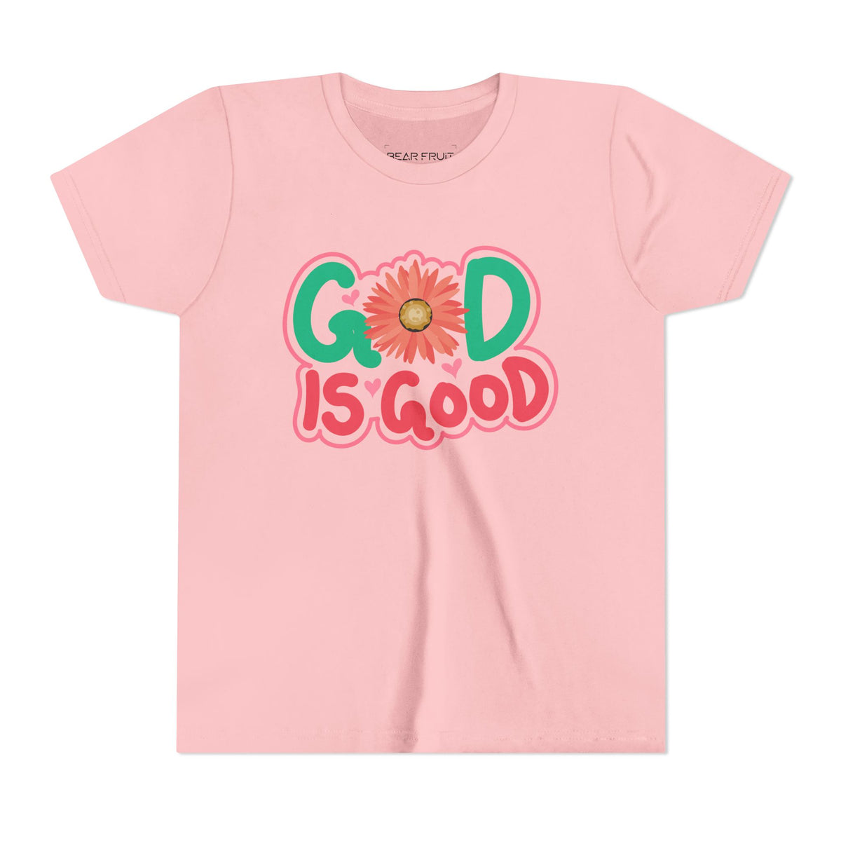 "God Is Good" Floral Faith Youth Tee