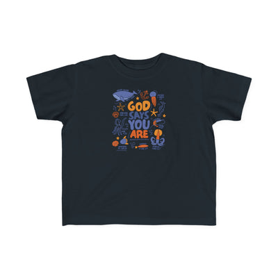 "God Says You Are" Christian Kids Shirt (Ocean Animals)