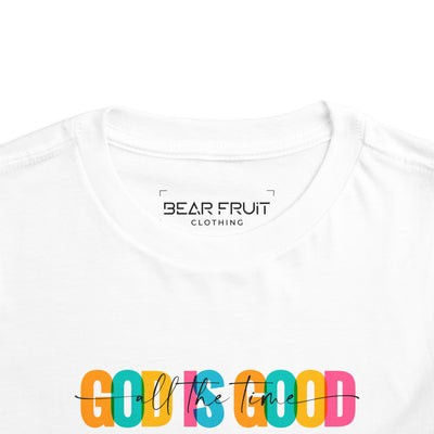 Colorful "God Is Good" Toddler Tee