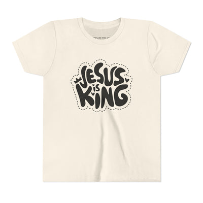 "Jesus Is King" Graphic Christian Youth Tee