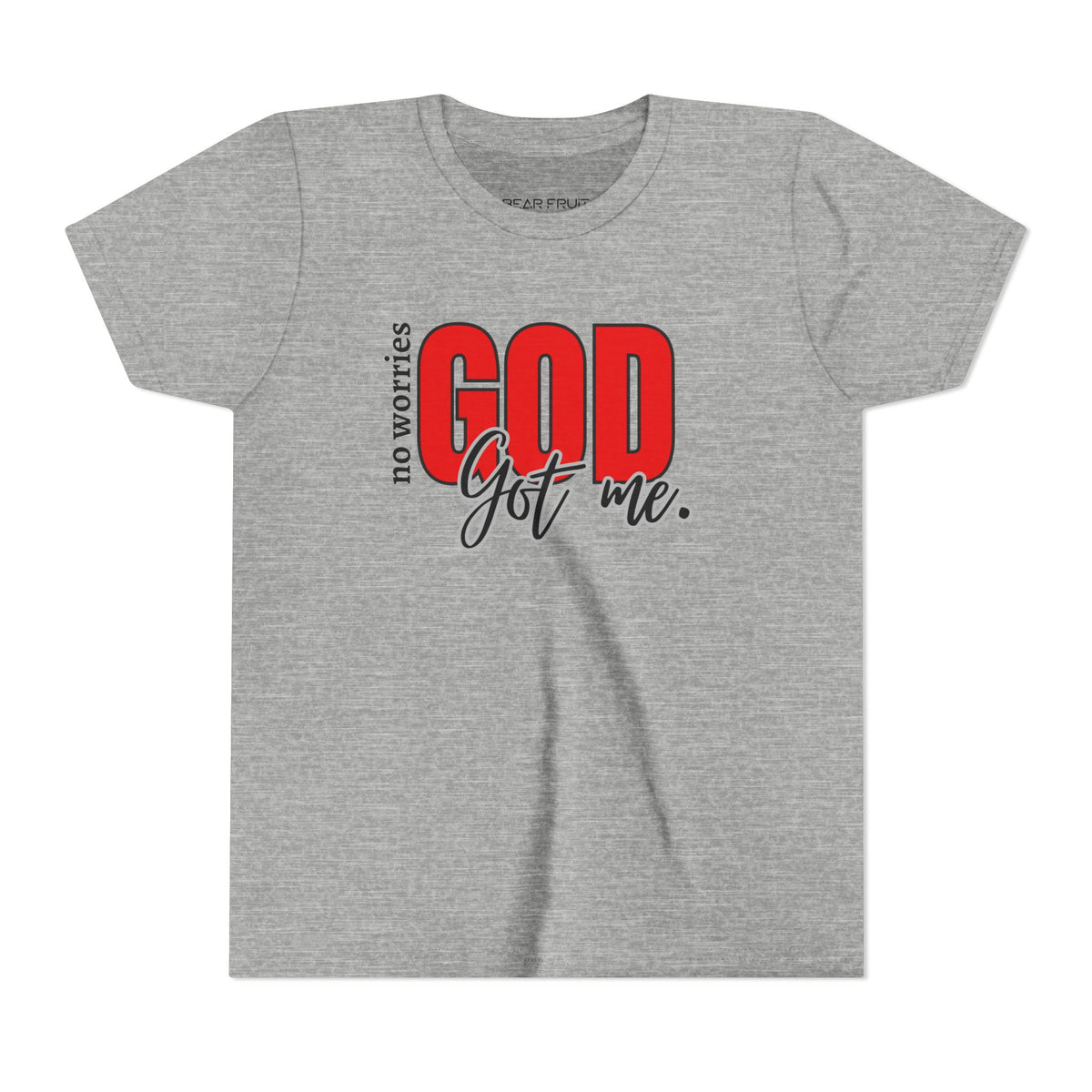 "No Worries, GOD Got Me." Christian Youth Tee