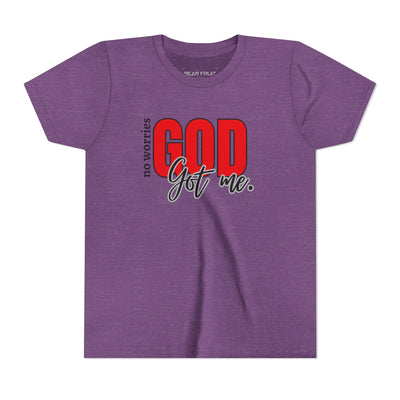 "No Worries, GOD Got Me." Christian Youth Tee
