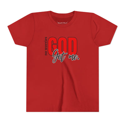 "No Worries, GOD Got Me." Christian Youth Tee