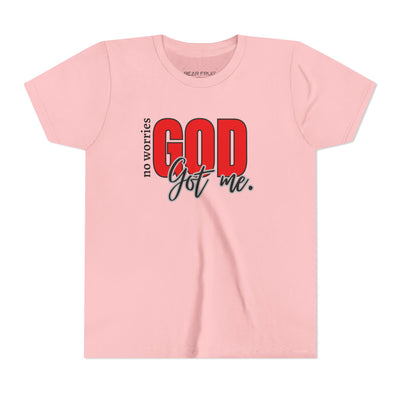 "No Worries, GOD Got Me." Christian Youth Tee
