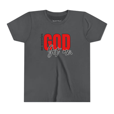 "No Worries, GOD Got Me." Christian Youth Tee