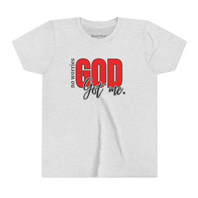 "No Worries, GOD Got Me." Christian Youth Tee