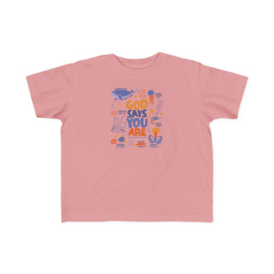 "God Says You Are" Christian Kids Shirt (Ocean Animals)