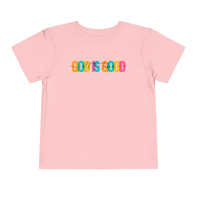 Colorful "God Is Good" Toddler Tee