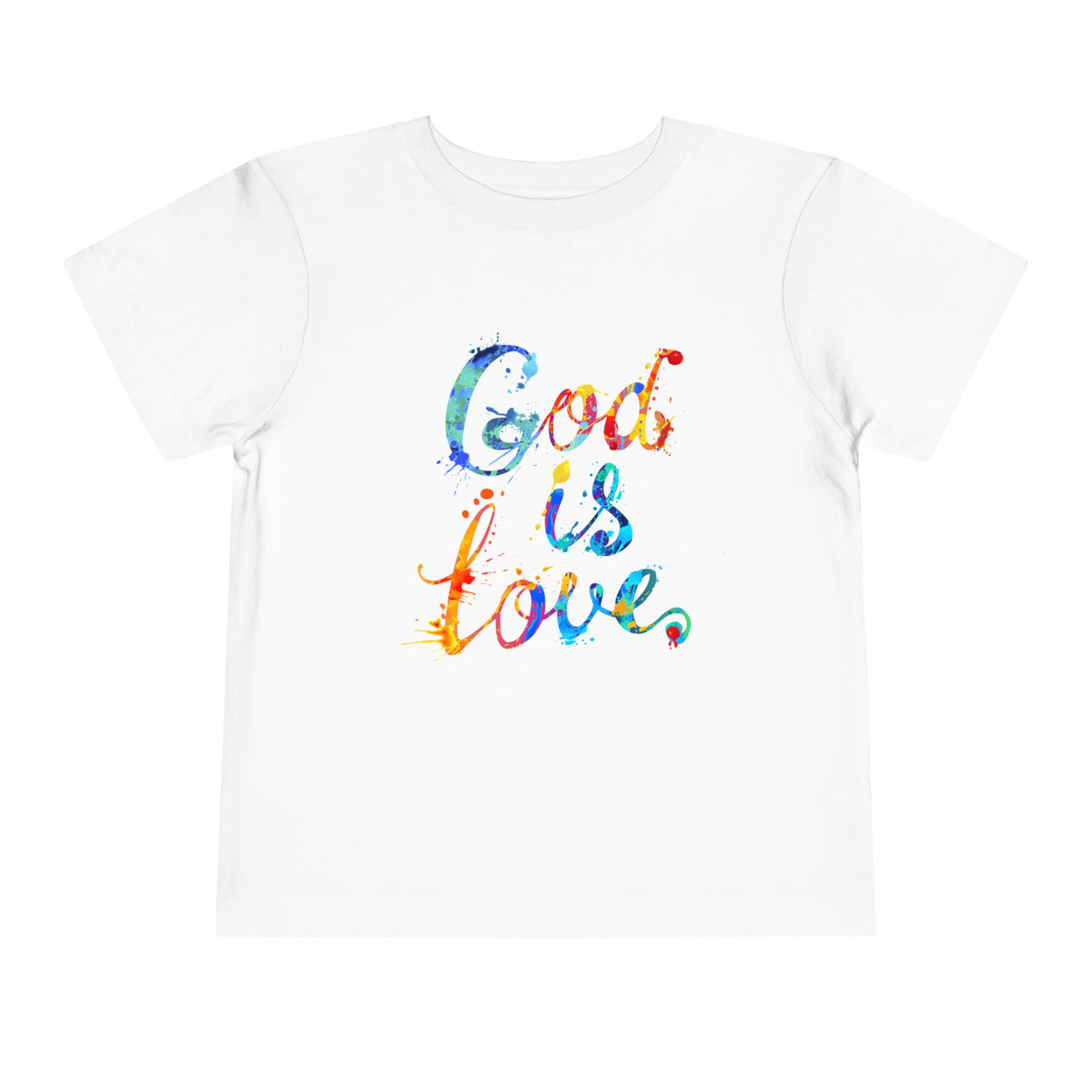 "God Is Love" Toddler Short Sleeve Tee