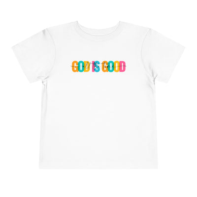 Colorful "God Is Good" Toddler Tee