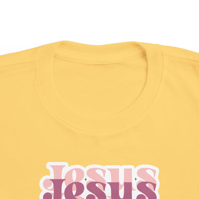 "Jesus Everything" Pink Retro Faith Kids Shirt