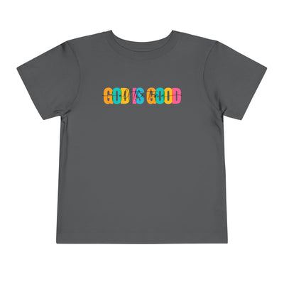Colorful "God Is Good" Toddler Tee