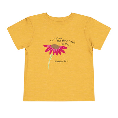 "For I Know" Toddler Short Sleeve Tee