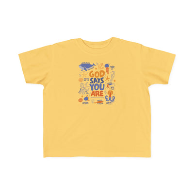 "God Says You Are" Christian Kids Shirt (Ocean Animals)