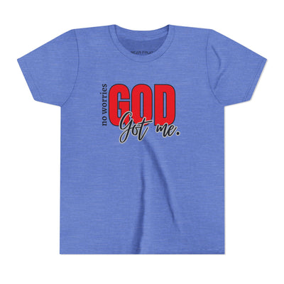 "No Worries, GOD Got Me." Christian Youth Tee