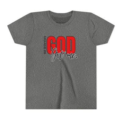 "No Worries, GOD Got Me." Christian Youth Tee