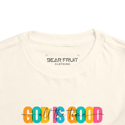 Colorful "God Is Good" Toddler Tee