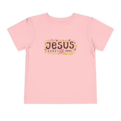 "Jesus Loves You" Toddler Short Sleeve Tee