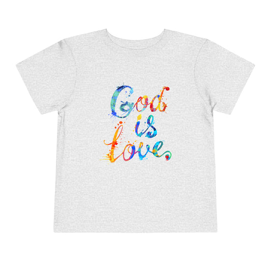 "God Is Love" Toddler Short Sleeve Tee