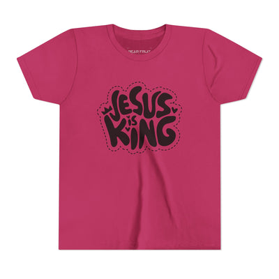 "Jesus Is King" Graphic Christian Youth Tee