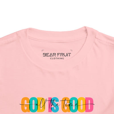 Colorful "God Is Good" Toddler Tee