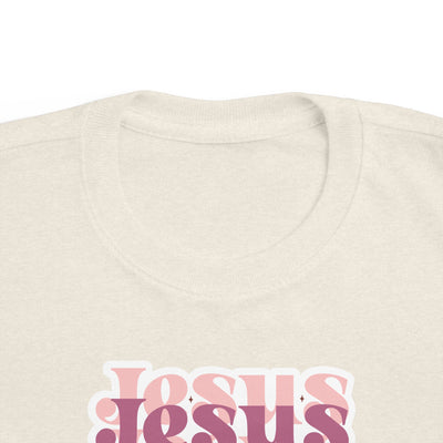 "Jesus Everything" Pink Retro Faith Kids Shirt