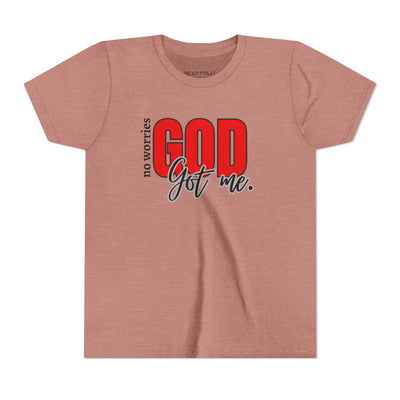 "No Worries, GOD Got Me." Christian Youth Tee