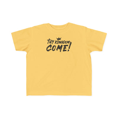 "Tiny Kingdom Come!" Crown Graphic Kids Shirt